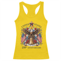 250 Anniversary USA Patriotic Eagle Racerback Tank Top Flower 250th Birthday 4th Of July 2026