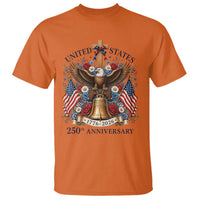 250 Anniversary USA Patriotic Eagle T Shirt Flower 250th Birthday 4th Of July 2026