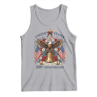 250 Anniversary USA Patriotic Eagle Tank Top Flower 250th Birthday 4th Of July 2026