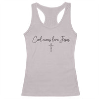 Cool Moms Love Jesus Racerback Tank Top Christian Mom Floral Mama Mothers Day