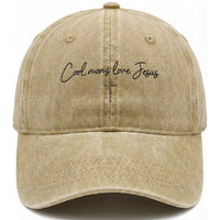Cool Moms Love Jesus Washed Cotton Baseball Cap Christian Mom Floral Mama Mothers Day
