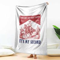 Toddler Baby Boy 2nd Birthday Throw Blanket This Aint My First Rodeo Its My Second - Wonder Print Shop