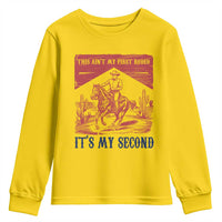Toddler Baby Boy 2nd Birthday Youth Sweatshirt This Aint My First Rodeo Its My Second - Wonder Print Shop