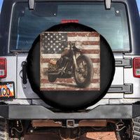 American Flag Motorcycle Spare Tire Cover Vintage Retro Biker USA 4th of July - Wonder Print Shop