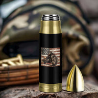 American Flag Motorcycle Bullet Tumbler Vintage Retro Biker USA 4th of July - Wonder Print Shop