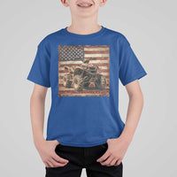 American Flag Quad 4 Wheeler T Shirt For Kid Vintage Retro Cool ATV Quadrider Off Road Clothing - Wonder Print Shop