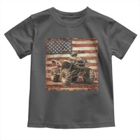 American Flag Quad 4 Wheeler Toddler T Shirt Vintage Retro Cool ATV Quadrider Off Road Clothing - Wonder Print Shop