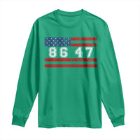 86 47 Long Sleeve Shirt Impeach 47th President US Flag 8647
