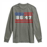 86 47 Long Sleeve Shirt Impeach 47th President US Flag 8647