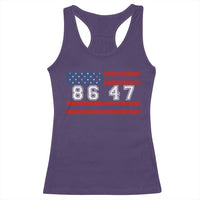 86 47 Racerback Tank Top Impeach 47th President US Flag 8647