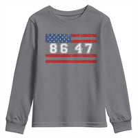 86 47 Youth Sweatshirt Impeach 47th President US Flag 8647