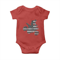 Cool ATV Baby Onesie Quad 4 Wheeler ATV Riding American Flag - Wonder Print Shop