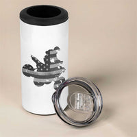 Cool ATV 4 in 1 Can Cooler Tumbler Quad 4 Wheeler ATV Riding American Flag - Wonder Print Shop