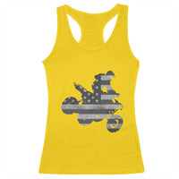 Cool ATV Racerback Tank Top Quad 4 Wheeler ATV Riding American Flag - Wonder Print Shop