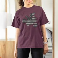 Cool ATV T Shirt For Women Quad 4 Wheeler ATV Riding American Flag - Wonder Print Shop
