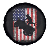 Cool ATV American Flag Spare Tire Cover Retro Quad 4 Wheeler ATV Riding Quadrider Off Road - Wonder Print Shop