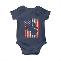Cool ATV American Flag Baby Onesie Retro Quad 4 Wheeler ATV Riding Quadrider Off Road - Wonder Print Shop