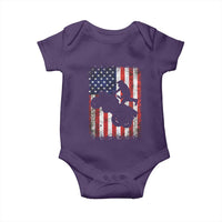 Cool ATV American Flag Baby Onesie Retro Quad 4 Wheeler ATV Riding Quadrider Off Road - Wonder Print Shop