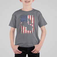 Cool ATV American Flag T Shirt For Kid Retro Quad 4 Wheeler ATV Riding Quadrider Off Road - Wonder Print Shop