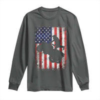 Cool ATV American Flag Long Sleeve Shirt Retro Quad 4 Wheeler ATV Riding Quadrider Off Road - Wonder Print Shop