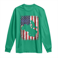 Cool ATV American Flag Long Sleeve Shirt Retro Quad 4 Wheeler ATV Riding Quadrider Off Road - Wonder Print Shop