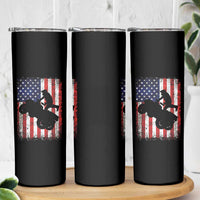 Cool ATV American Flag Skinny Tumbler Retro Quad 4 Wheeler ATV Riding Quadrider Off Road - Wonder Print Shop