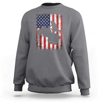 Cool ATV American Flag Sweatshirt Retro Quad 4 Wheeler ATV Riding Quadrider Off Road - Wonder Print Shop