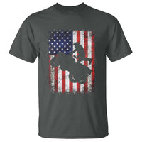 Cool ATV American Flag T Shirt Retro Quad 4 Wheeler ATV Riding Quadrider Off Road - Wonder Print Shop