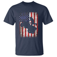 Cool ATV American Flag T Shirt Retro Quad 4 Wheeler ATV Riding Quadrider Off Road - Wonder Print Shop