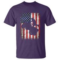 Cool ATV American Flag T Shirt Retro Quad 4 Wheeler ATV Riding Quadrider Off Road - Wonder Print Shop