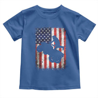 Cool ATV American Flag Toddler T Shirt Retro Quad 4 Wheeler ATV Riding Quadrider Off Road - Wonder Print Shop