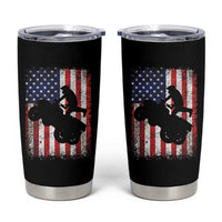 Cool ATV American Flag Tumbler Cup Retro Quad 4 Wheeler ATV Riding Quadrider Off Road - Wonder Print Shop