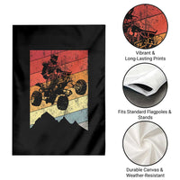 Vintage All-Terrain Vehicles Garden Flag Retro 4 Wheeler ATV Riding Quadrider - Wonder Print Shop