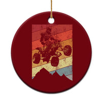 Vintage All-Terrain Vehicles Ceramic Ornament Retro 4 Wheeler ATV Riding Quadrider - Wonder Print Shop