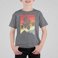 Vintage All-Terrain Vehicles T Shirt For Kid Retro 4 Wheeler ATV Riding Quadrider - Wonder Print Shop