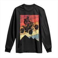 Vintage All-Terrain Vehicles Long Sleeve Shirt Retro 4 Wheeler ATV Riding Quadrider - Wonder Print Shop