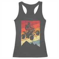 Vintage All-Terrain Vehicles Racerback Tank Top Retro 4 Wheeler ATV Riding Quadrider - Wonder Print Shop