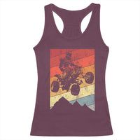 Vintage All-Terrain Vehicles Racerback Tank Top Retro 4 Wheeler ATV Riding Quadrider - Wonder Print Shop