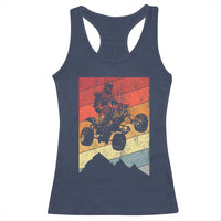Vintage All-Terrain Vehicles Racerback Tank Top Retro 4 Wheeler ATV Riding Quadrider - Wonder Print Shop