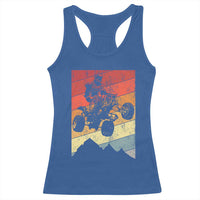 Vintage All-Terrain Vehicles Racerback Tank Top Retro 4 Wheeler ATV Riding Quadrider - Wonder Print Shop
