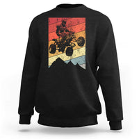 Vintage All-Terrain Vehicles Sweatshirt Retro 4 Wheeler ATV Riding Quadrider - Wonder Print Shop