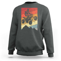 Vintage All-Terrain Vehicles Sweatshirt Retro 4 Wheeler ATV Riding Quadrider - Wonder Print Shop