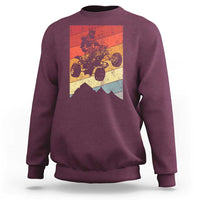 Vintage All-Terrain Vehicles Sweatshirt Retro 4 Wheeler ATV Riding Quadrider - Wonder Print Shop