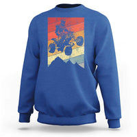 Vintage All-Terrain Vehicles Sweatshirt Retro 4 Wheeler ATV Riding Quadrider - Wonder Print Shop