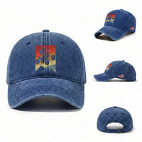 Vintage All-Terrain Vehicles Washed Cotton Baseball Cap Retro 4 Wheeler ATV Riding Quadrider