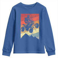 Vintage All-Terrain Vehicles Youth Sweatshirt Retro 4 Wheeler ATV Riding Quadrider - Wonder Print Shop