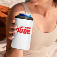 4th of July All American Dude 4 in 1 Can Cooler Tumbler - Wonder Print Shop