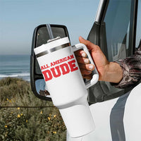 4th of July All American Dude Tumbler With Handle - Wonder Print Shop