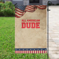 4th of July All American Dude Garden Flag