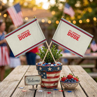 4th of July All American Dude Patriotic Handheld Flag